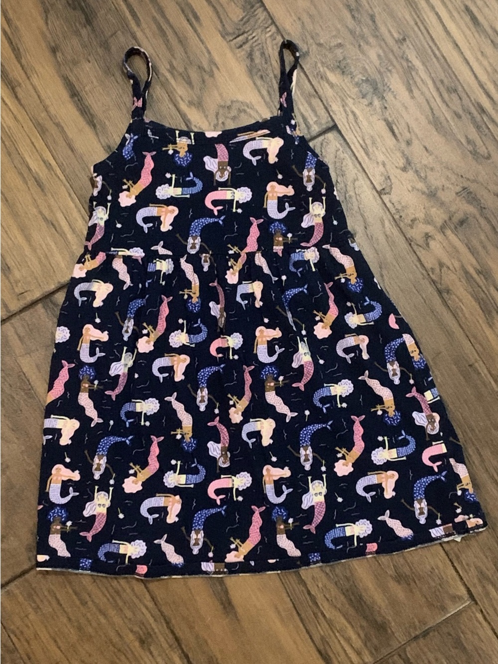 Old Navy Navy Mermaid Print Sundress with Pink & Purple Accents